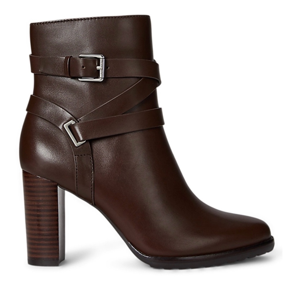 Lauren Ralph Lauren Dark Brown Ankle Boots